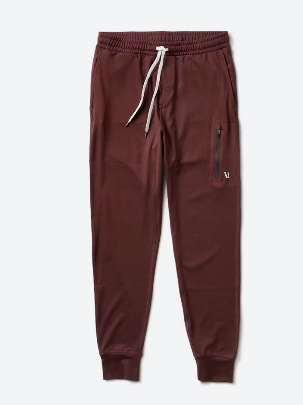 Vuori Men's Deep Burgundy Drawstring Joggers